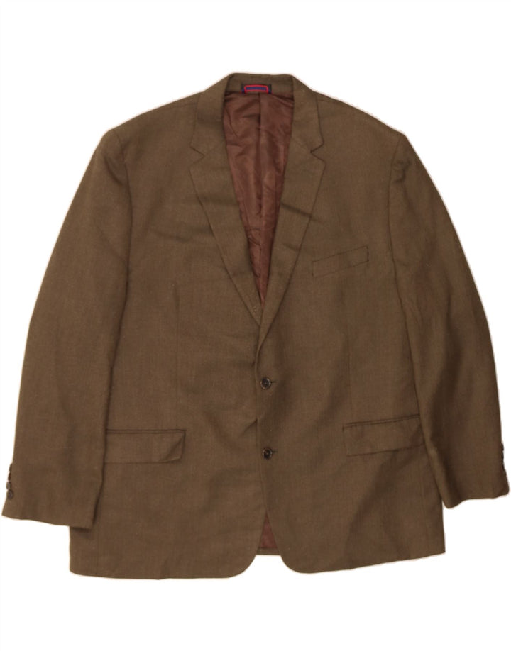 IZOD Mens 2 Button Blazer Jacket UK 44 2XL Grey Vintage Izod and Second-Hand Izod from Messina Hembry 