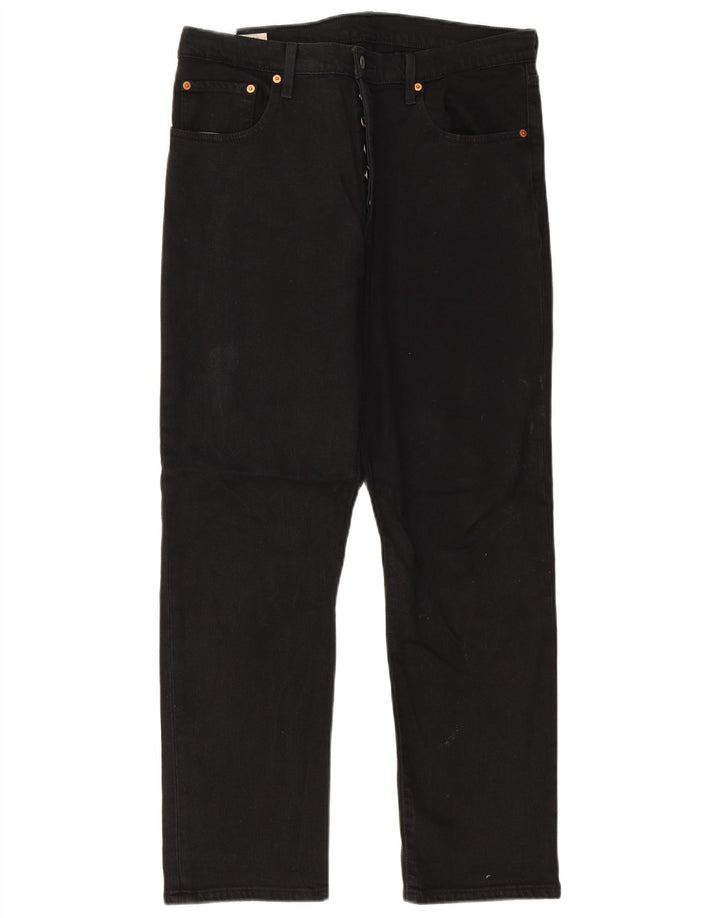 Levi's Mens 501 Straight Jeans W32 L28 Black Cotton