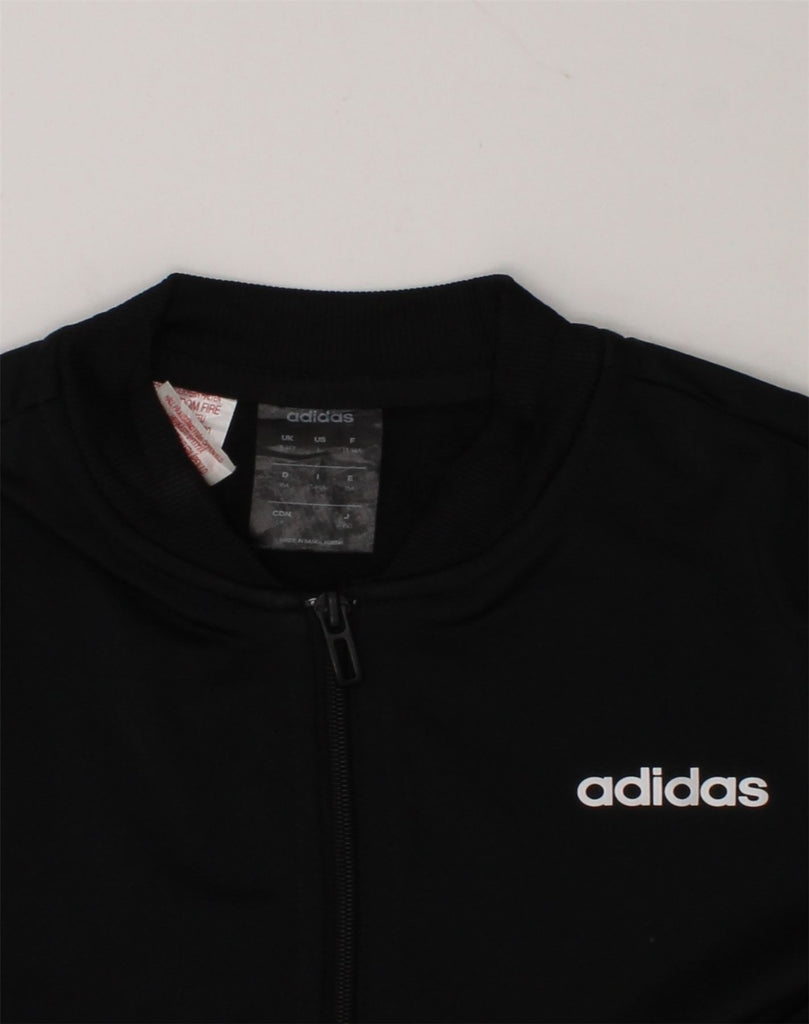 ADIDAS Boys Tracksuit Top Jacket 13-14 Years Black Polyester | Vintage Adidas | Thrift | Second-Hand Adidas | Used Clothing | Messina Hembry 