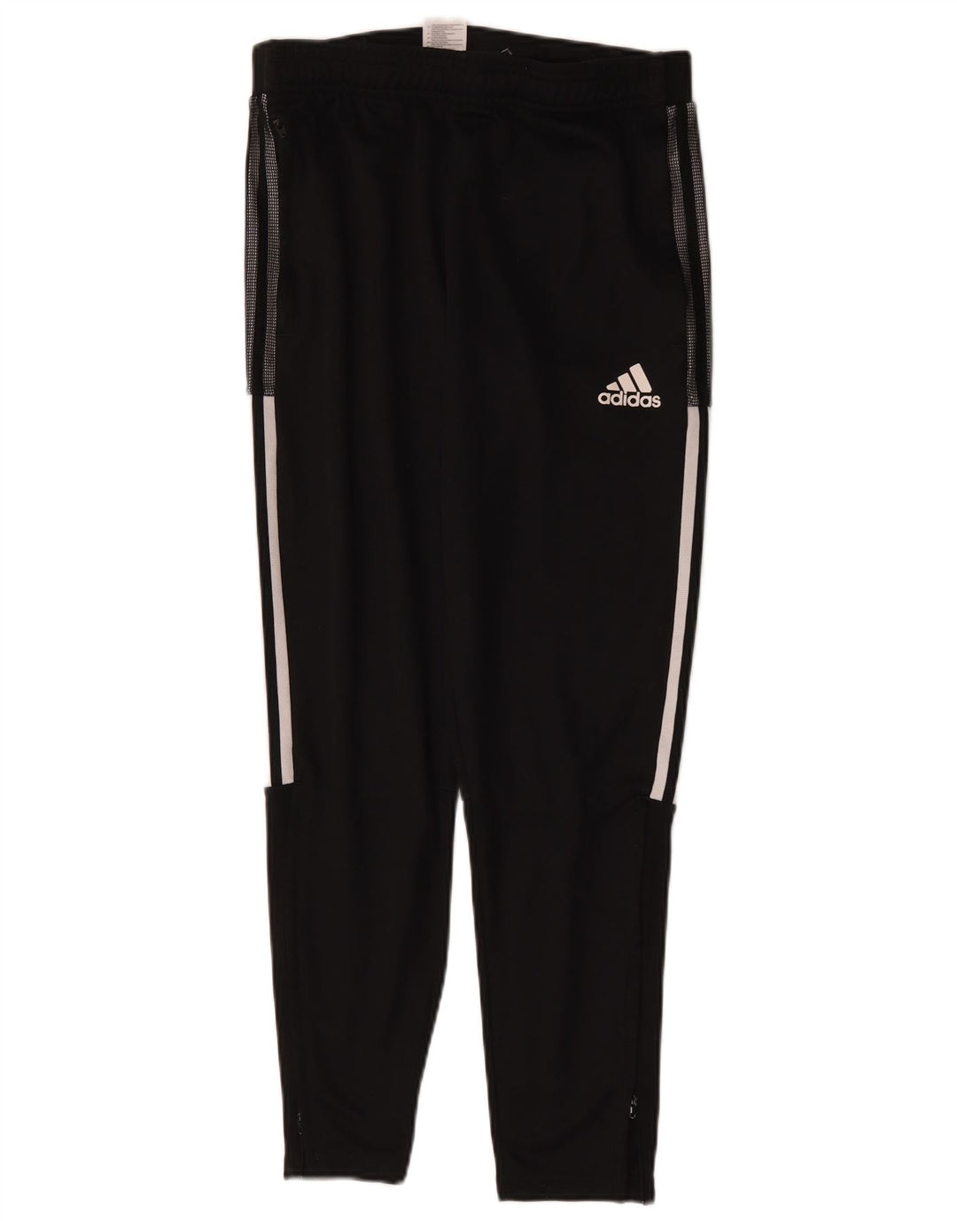 Adidas Mens Tracksuit Trousers Medium Black Polyester Sports