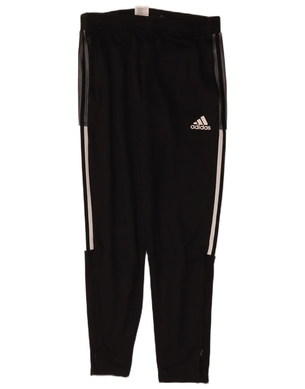 Adidas Mens Tracksuit Trousers Medium Black Polyester Sports