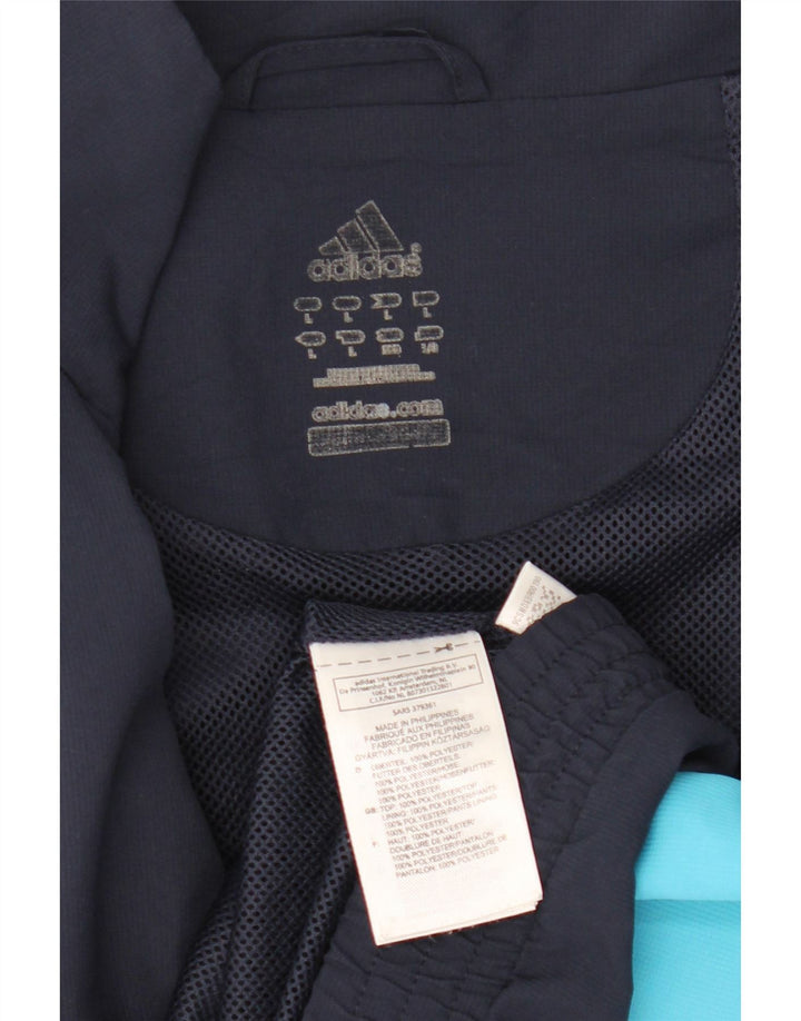 Adidas Mens Climalite Tracksuit Top Jacket Large Navy Blue Colourblock