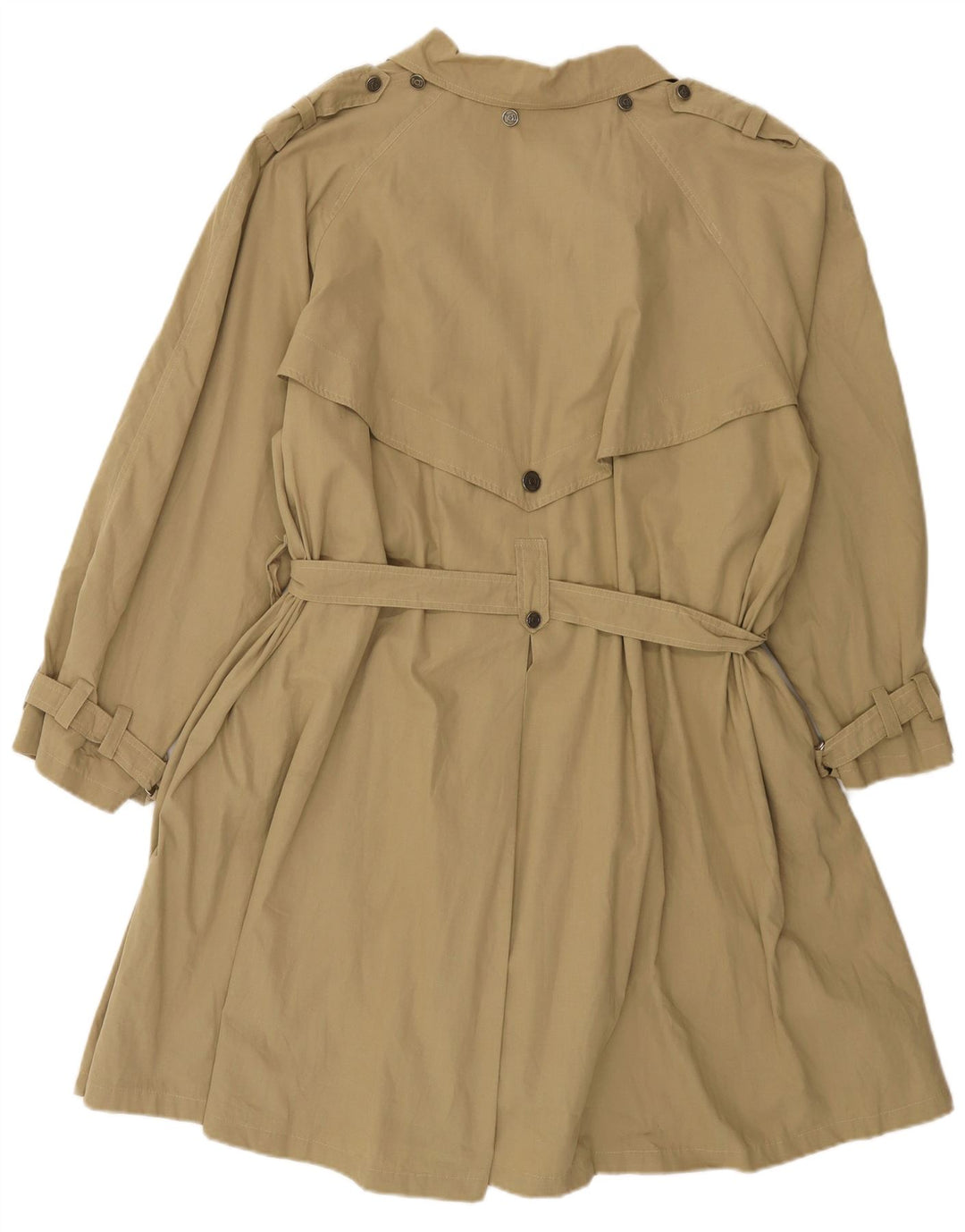Vintage Womens Loose Fit Trench Coat IT 42 Medium Khaki Cotton