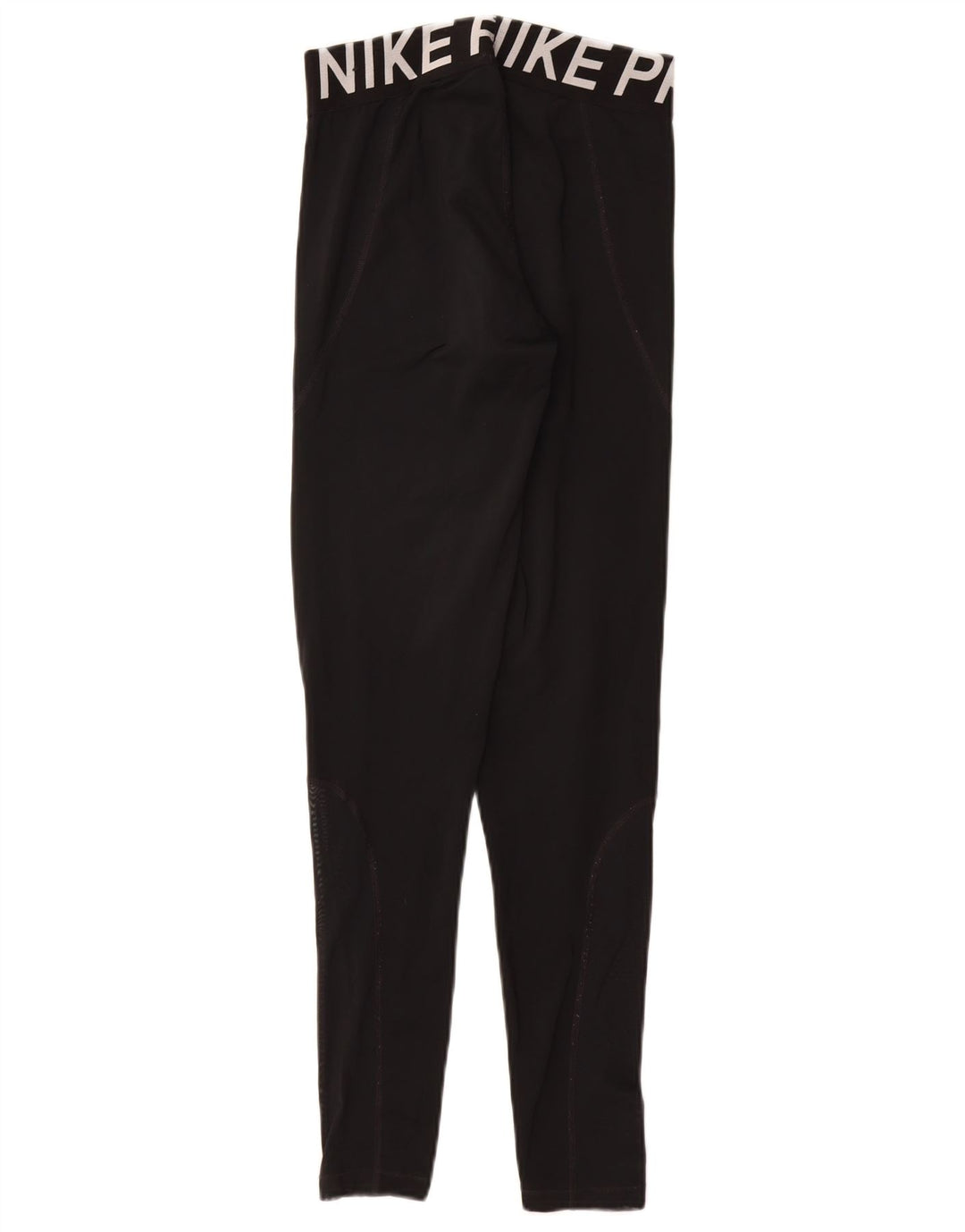 NIKE Womens Dri Fit Graphic Leggings UK 12 Medium  Black Polyester