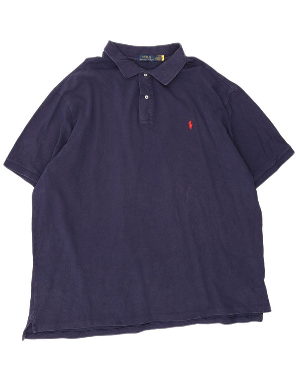 Polo Ralph Lauren Mens Tall Polo Shirt 3XL Navy Blue Cotton