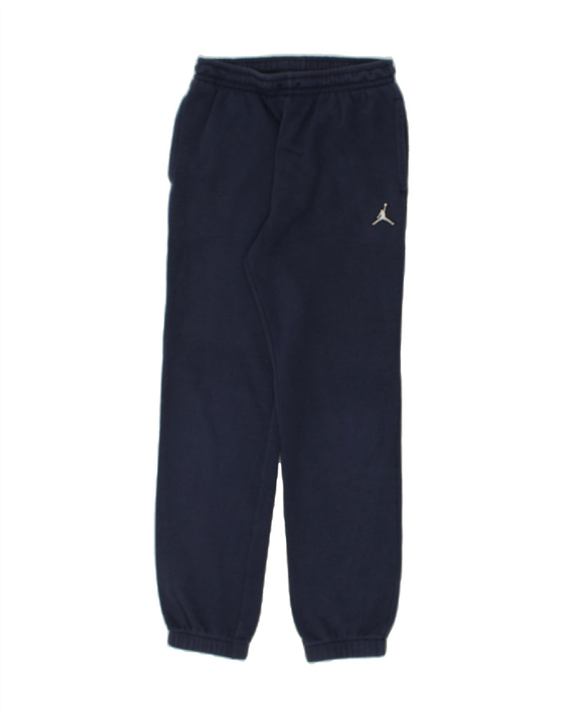 JORDAN Boys Tracksuit Trousers Joggers 13-14 Years Navy Blue Cotton | Vintage Jordan | Thrift | Second-Hand Jordan | Used Clothing | Messina Hembry 
