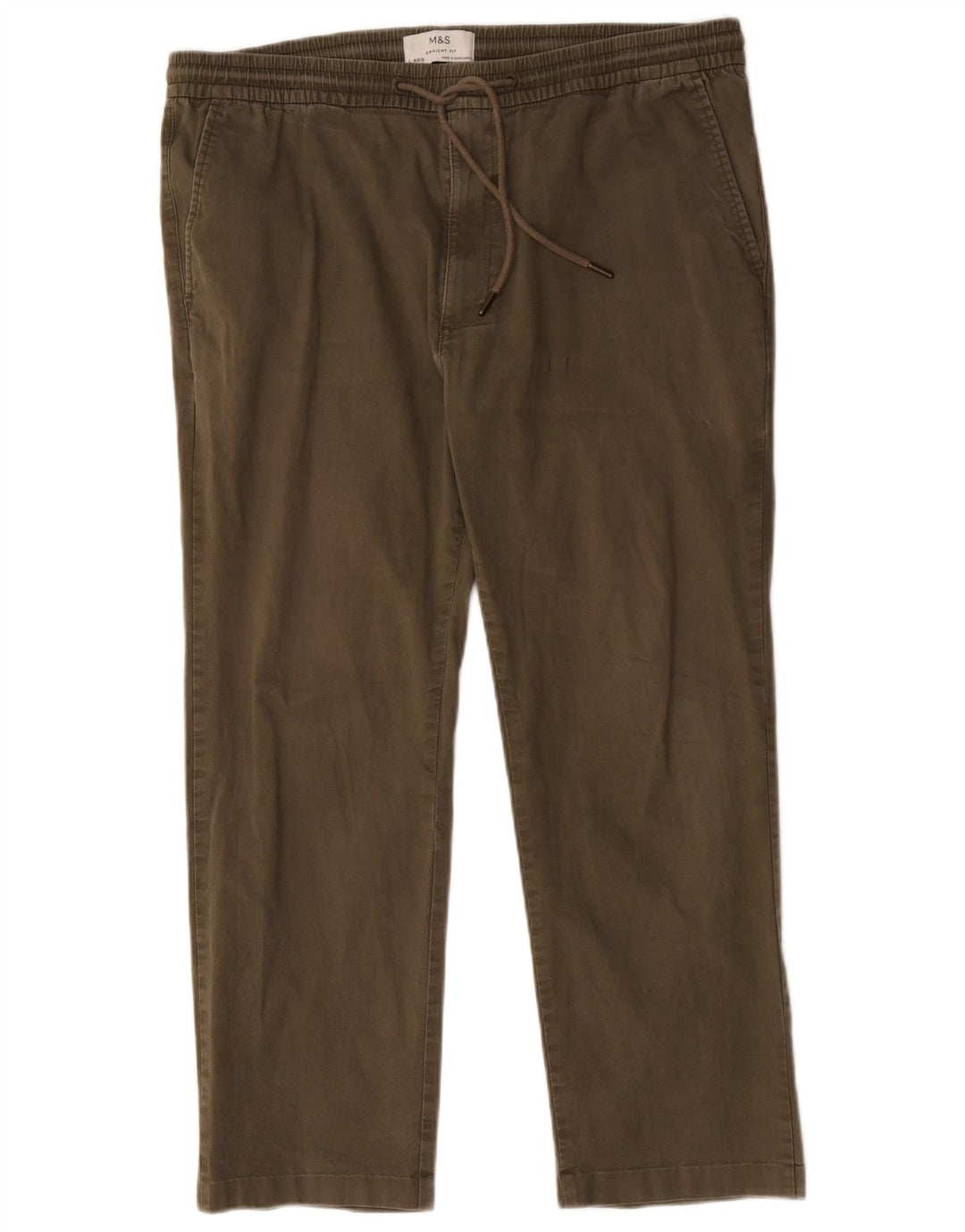 Marks & Spencer Mens Tracksuit Trousers Large Green Cotton