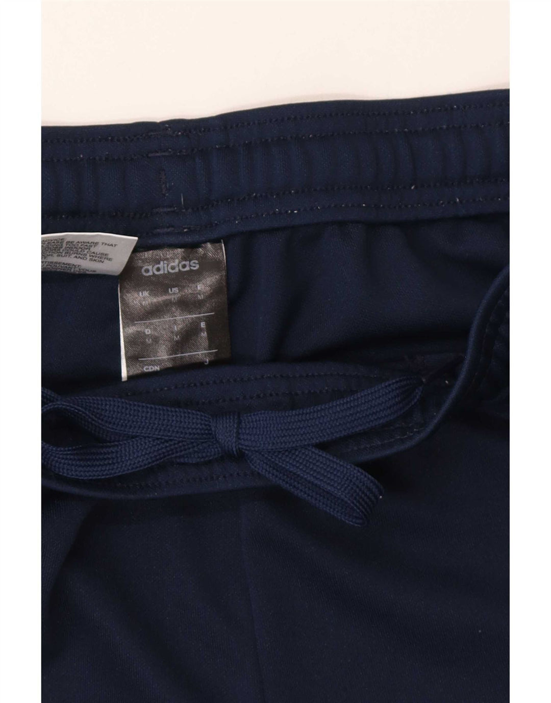 Adidas Mens Tracksuit Trousers Medium Navy Blue Polyester