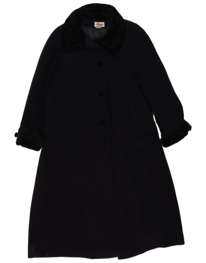 Admyra Womens Oversized Overcoat UK 18 XL Navy Blue Wool
