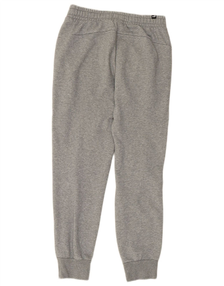 PUMA Mens Tracksuit Trousers Joggers Small  Grey Cotton