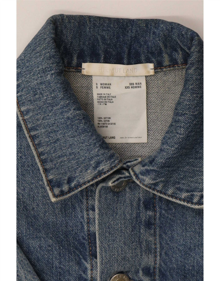 Helmut Lang Womens Denim Jacket UK 8 Small Blue Cotton