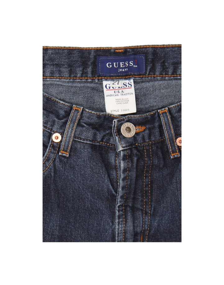 GUESS Womens Capri Jeans W27 L21 Navy Blue Cotton