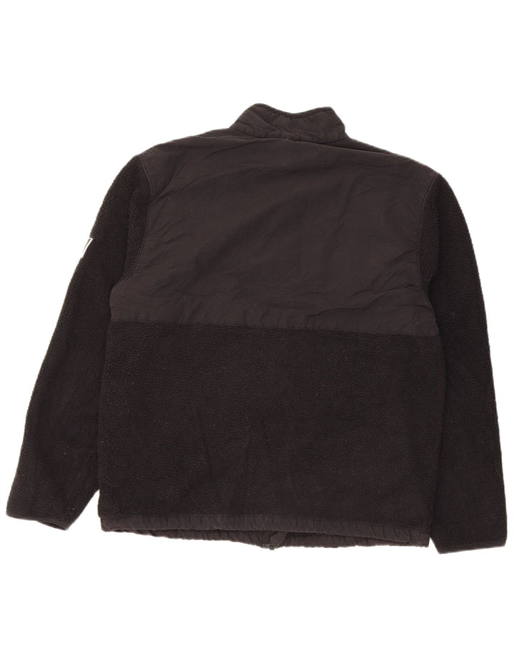 Marks & Spencer Womens Fleece Jacket UK 14 Medium Black Polyester