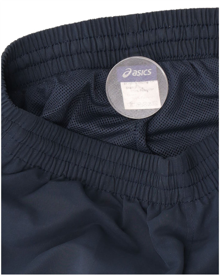 Asics Mens Tracksuit Trousers Medium  Navy Blue Polyester