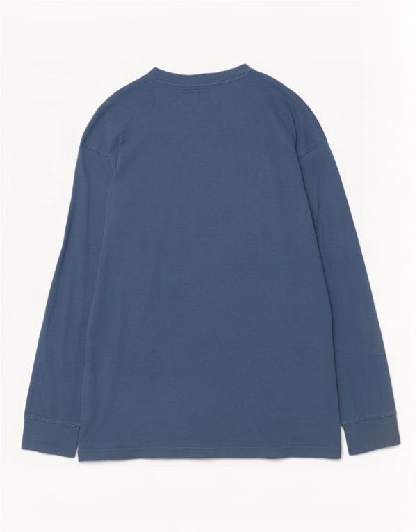 Abercrombie & Fitch Mens Graphic Top Long Sleeve XL Blue Cotton