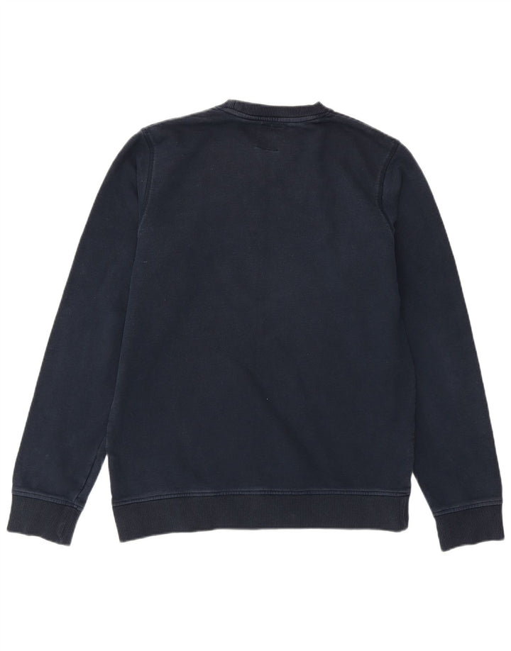 DICKIES Mens Graphic Sweatshirt Jumper Medium Navy Blue Cotton