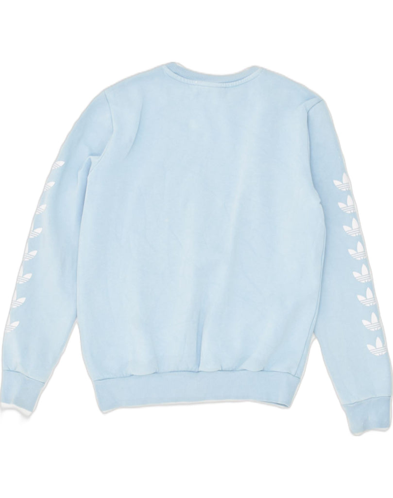 ADIDAS Boys Sweatshirt Jumper 13-14 Years Blue Cotton | Vintage Adidas | Thrift | Second-Hand Adidas | Used Clothing | Messina Hembry 
