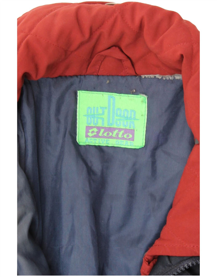 Lotto Mens Windbreaker Jacket UK 42 XL Navy Blue Polyamide