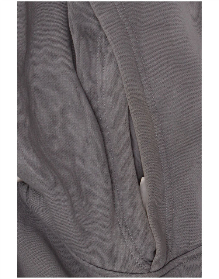 NIKE Boys Graphic Hoodie Jumper 13-14 Years XL Grey Cotton