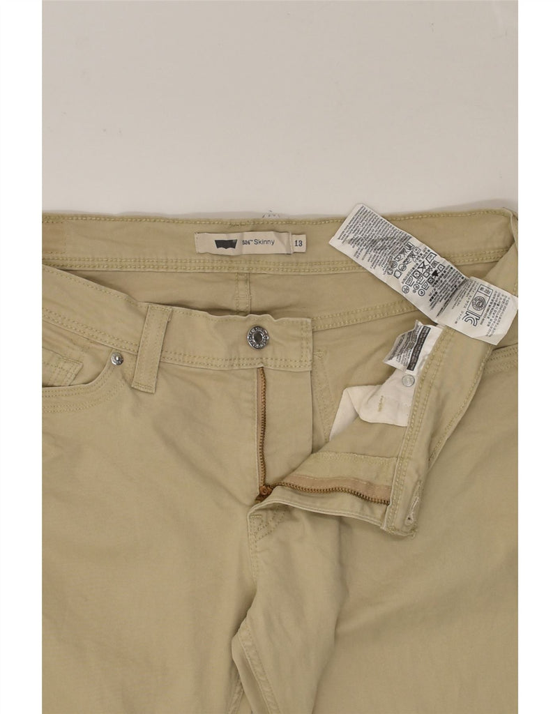 LEVI'S Womens 524 Skinny Casual Trousers US 13 Large W30 L31  Beige Cotton | Vintage Levi's | Thrift | Second-Hand Levi's | Used Clothing | Messina Hembry 