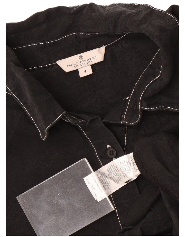 French Connection Womens Oversized Shift Dress UK 10 Small Black