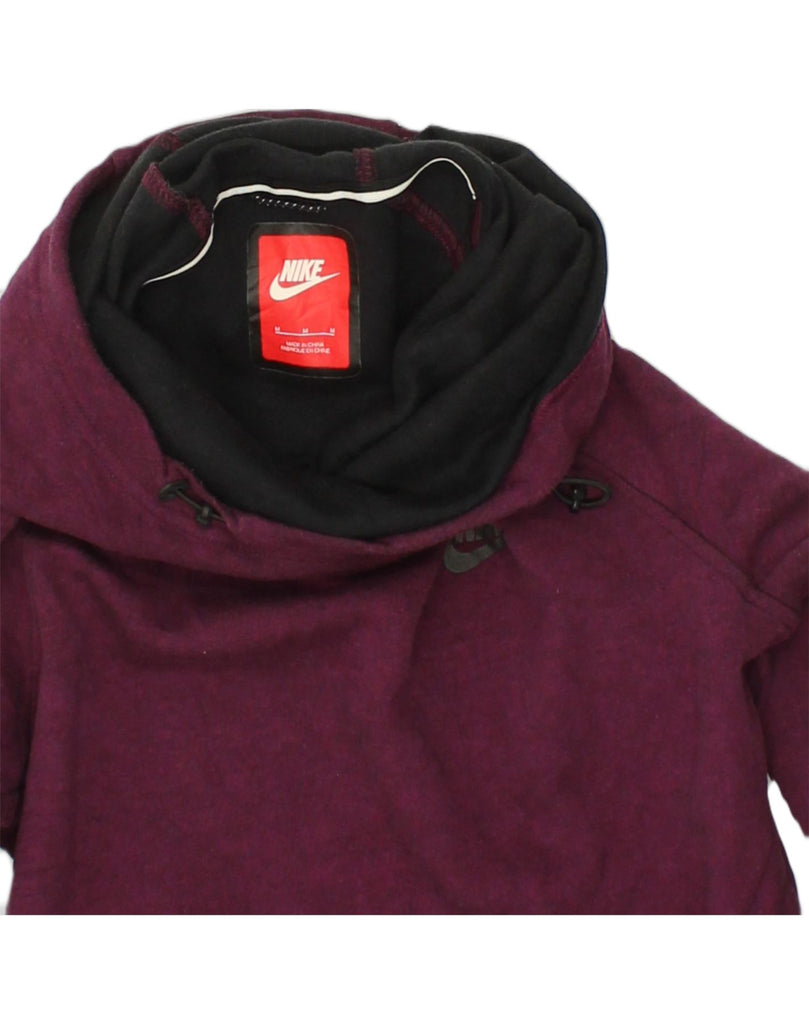 NIKE Womens Hoodie Jumper UK 14 Medium Purple Cotton | Vintage Nike | Thrift | Second-Hand Nike | Used Clothing | Messina Hembry 