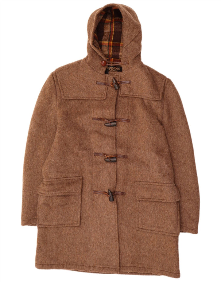 THE BRITISH DUFFLE CO Womens Oversized Duffle Coat UK 16 Large Brown