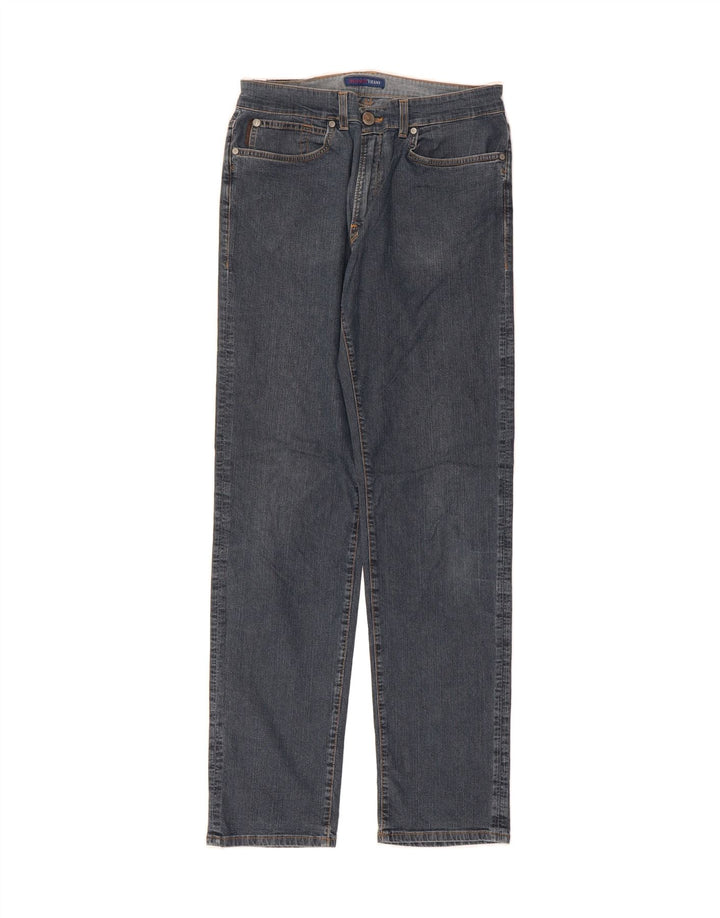 TRUSSARDI Mens Straight Jeans W35 L33 Blue Cotton Vintage Trussardi and Second-Hand Trussardi from Messina Hembry 