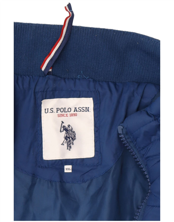 U.S. Polo Assn. Mens Padded Jacket UK 42 2XL Blue