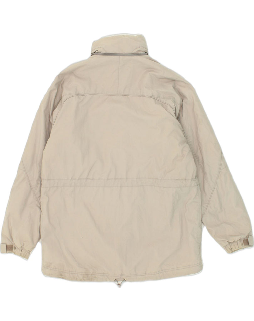 CHAMPION Mens Windbreaker Jacket UK 38 Medium Beige Polyamide | Vintage Champion | Thrift | Second-Hand Champion | Used Clothing | Messina Hembry 