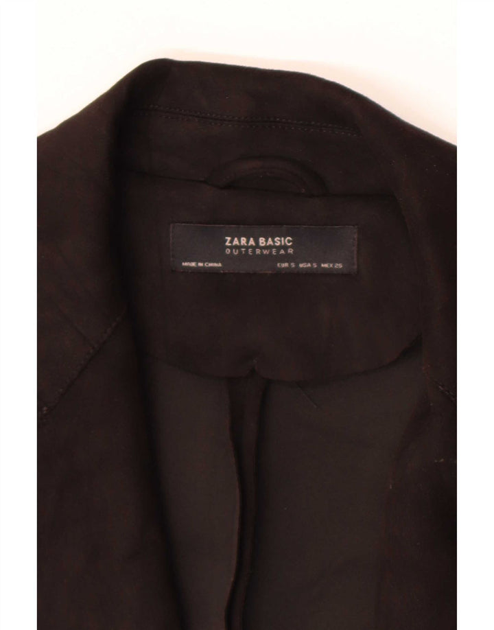 Zara Womens Overcoat UK 10 Small Black