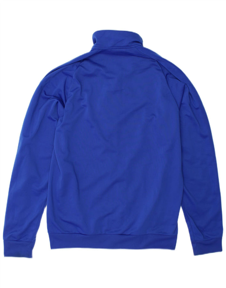 ADIDAS Mens Tracksuit Top Jacket Medium Blue Polyester