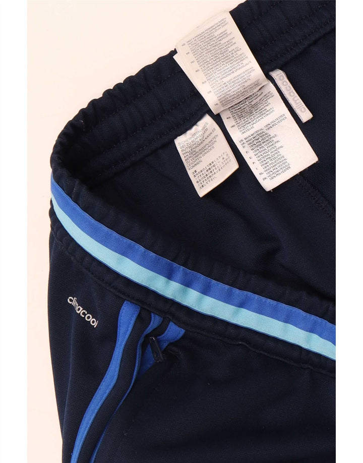 Adidas Mens Climacool Tracksuit Trousers Large Navy Blue Polyester