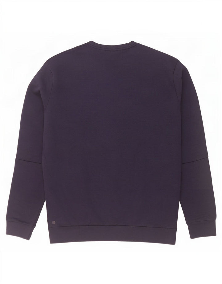 Adidas Mens Sweatshirt Jumper Medium Navy Blue Polyester