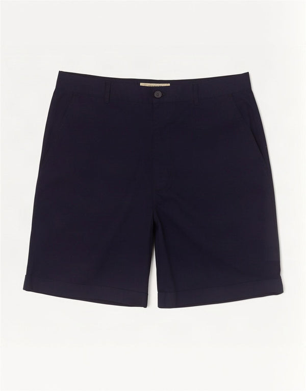Vintage Mens Chino Shorts IT 50 Large W34 Navy Blue Cotton