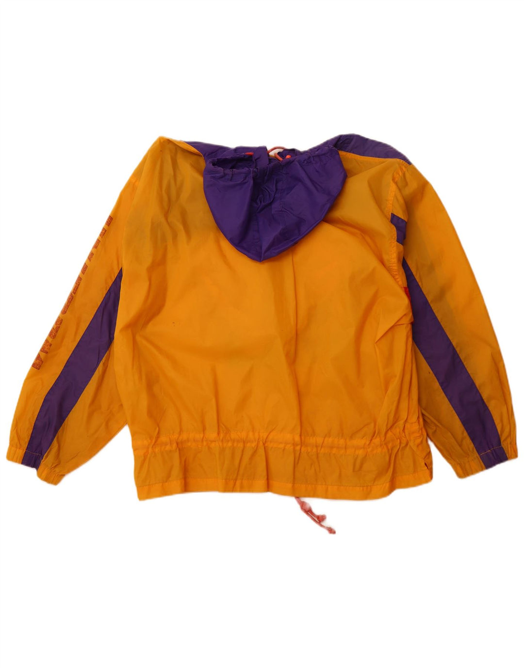 UNIFORM Mens Loose Fit Pullover Rain Jacket UK 38 Medium Orange