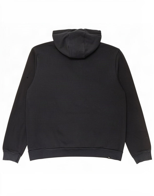Puma Mens Graphic Hoodie Jumper XL Black Cotton