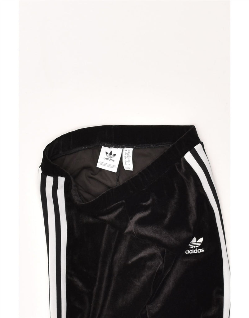 ADIDAS Womens Leggings UK 6 XS Black Polyester | Vintage Adidas | Thrift | Second-Hand Adidas | Used Clothing | Messina Hembry 