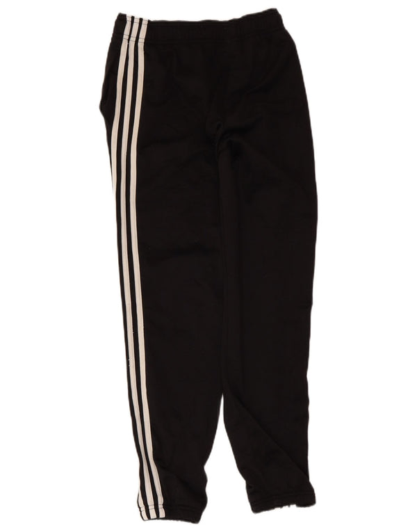 Adidas Boys Tracksuit Trousers Joggers 11-12 Years  Black Polyester