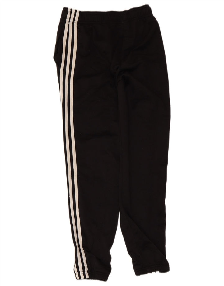 Adidas Boys Tracksuit Trousers Joggers 11-12 Years  Black Polyester