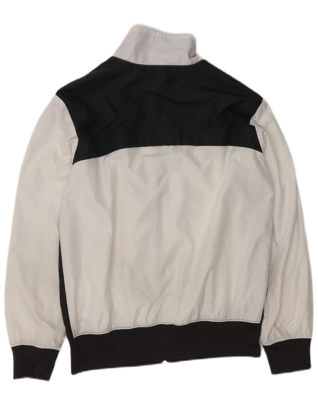 Nike Mens Tracksuit Top Jacket Small White Colourblock Polyester