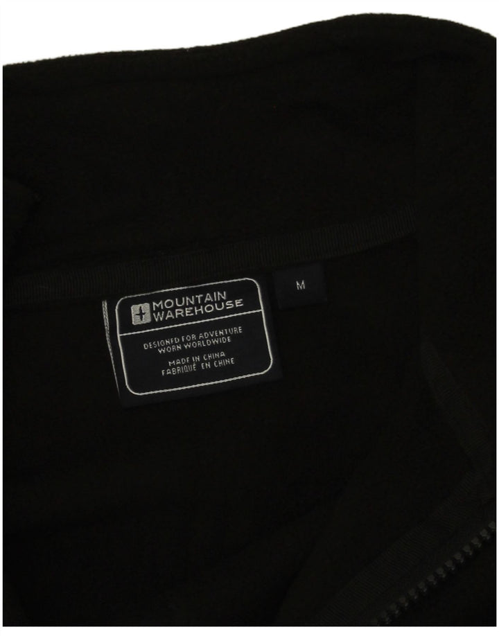 Mountain Warehouse Mens Fleece Jacket UK 38 Medium Black Polyester