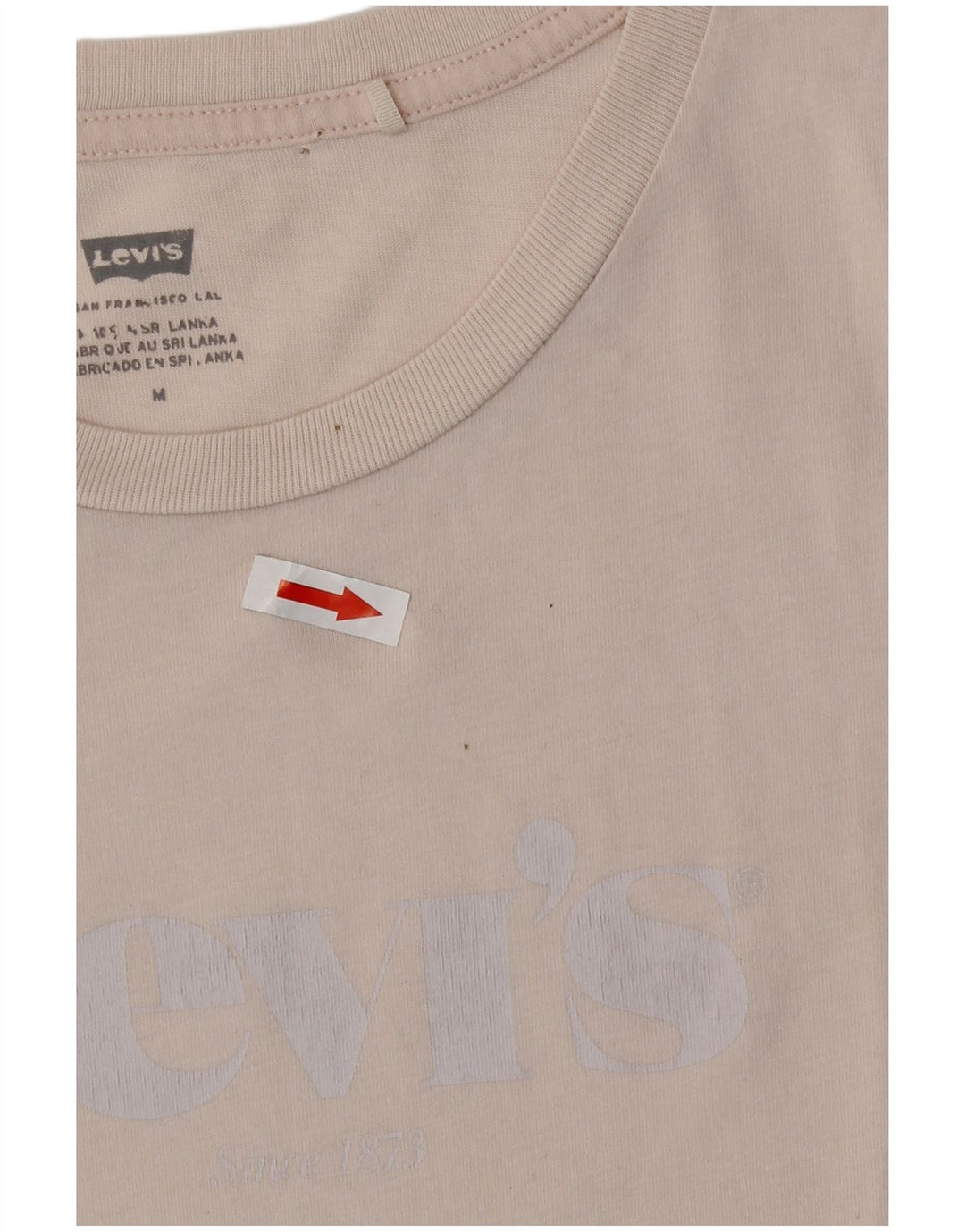 Levi's Womens T-Shirt Top UK 12 Medium Pink