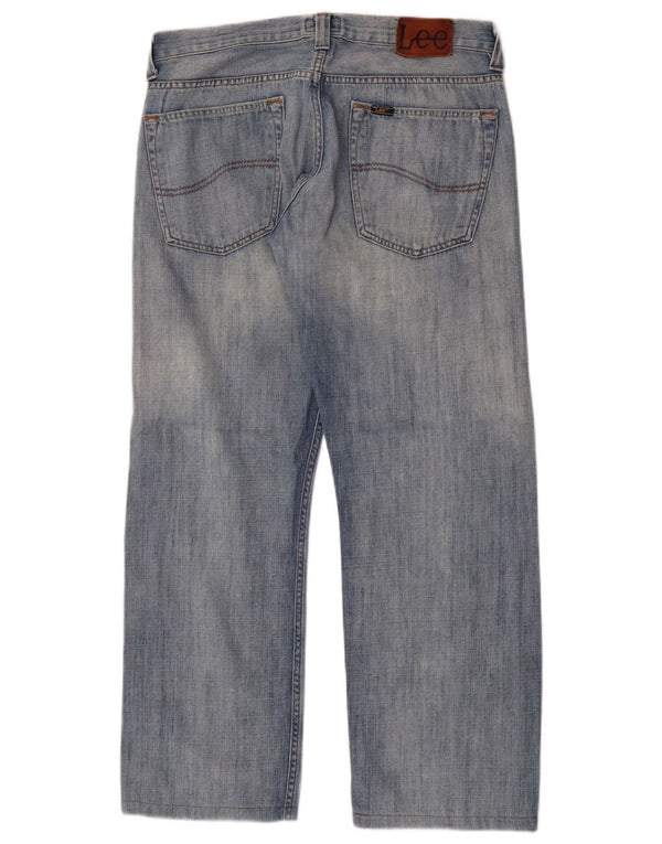 Lee Mens Ripley Straight Jeans W32 L29 Blue Cotton