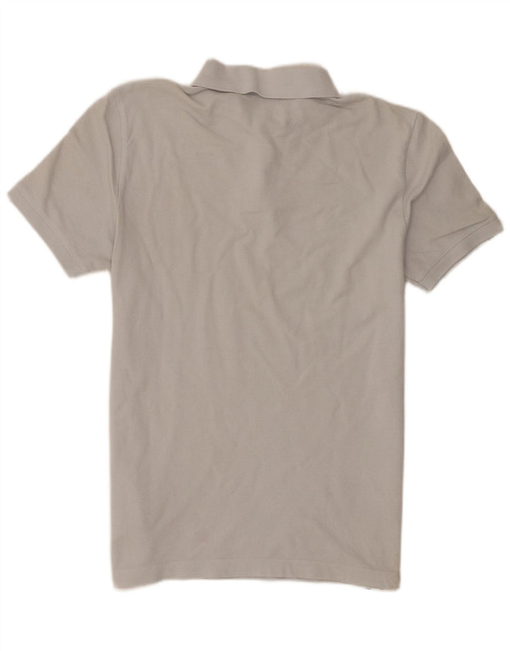Aquascutum Mens Polo Shirt Medium Grey Cotton