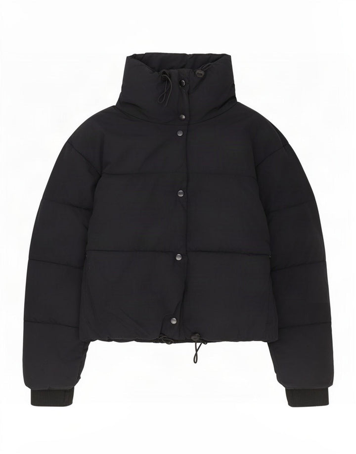 Zara Womens Oversized Padded Jacket UK 10 Small Black Polyester