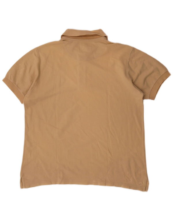 Murphy & Nye Mens Regular Fit Polo Shirt Large Beige Cotton
