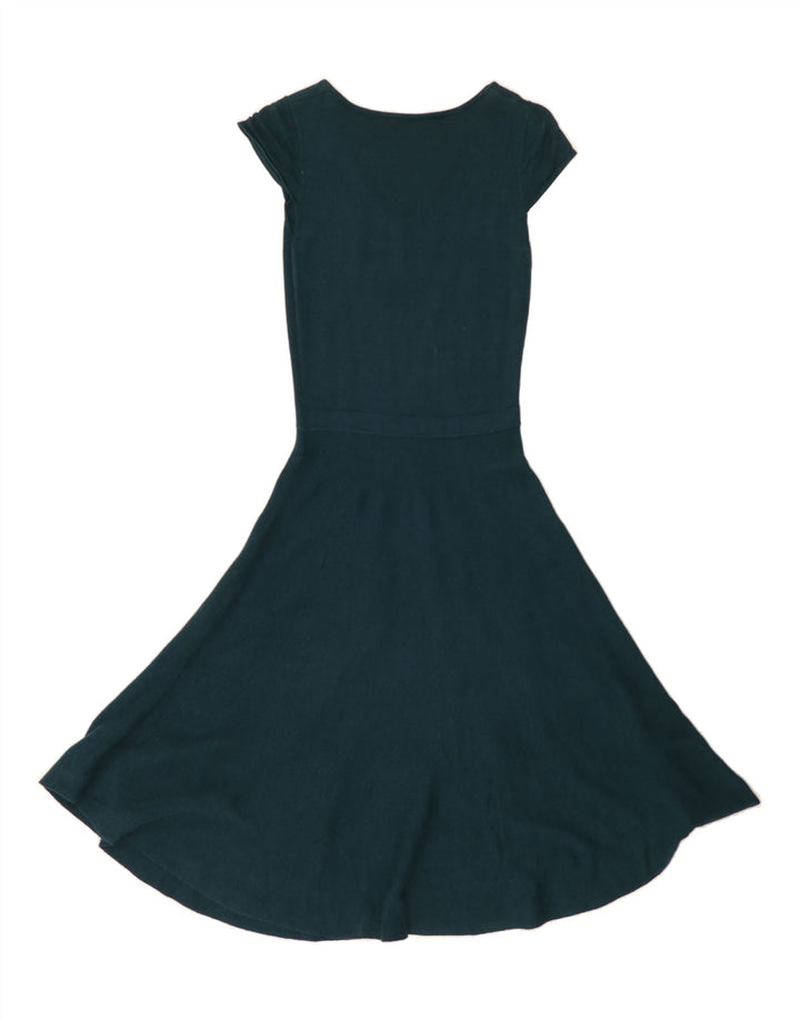 OASIS Womens Jumper Dress UK 6 XS Green Cotton Vintage Oasis and Second-Hand Oasis from Messina Hembry 