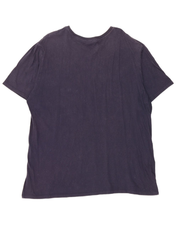 Nike Mens Athletic Cut Graphic T-Shirt Top 2XL Navy Blue