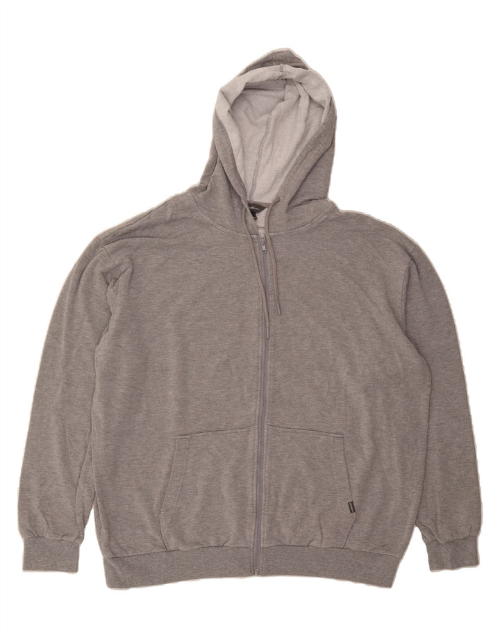 EDDIE BAUER Mens Zip Hoodie Sweater 2XL Grey Viscose Vintage Eddie Bauer and Second-Hand Eddie Bauer from Messina Hembry 